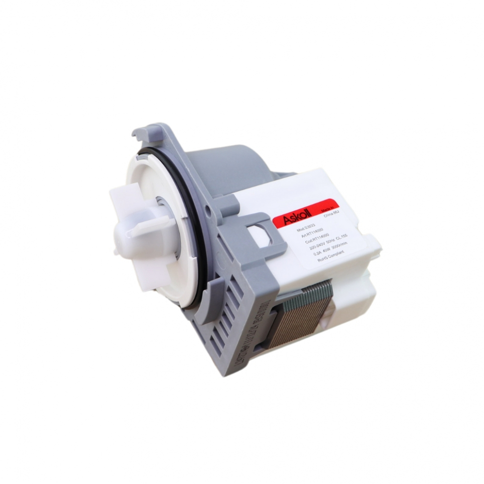 Сливной насос (помпа) для стиральной машины Electrolux, Zanussi, AEG, Askoll M114, 40W, 3 защёлки, Р004/40 Сливной насос (помпа) для стиральной машины Electrolux, Zanussi, AEG, Askoll M114, 40W, 3 защёлки, Р004/40