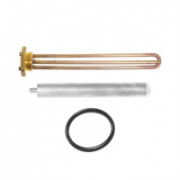 Комплект ТЭН 2,5кВт (2500Вт) RDT, резьбовой 42мм для Ariston, De Luxe, Real, Thermex, под анод М6 + прокладка + анод, 182245K1