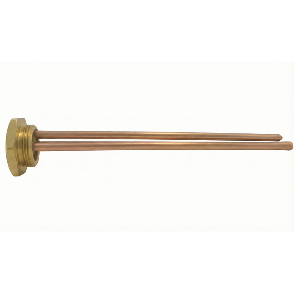 ТЭН для чугунной батареи отопления (радиатора) 1,2 кВт, медь, D42, G1 1/4", L280мм, 220V, TW, 3400067