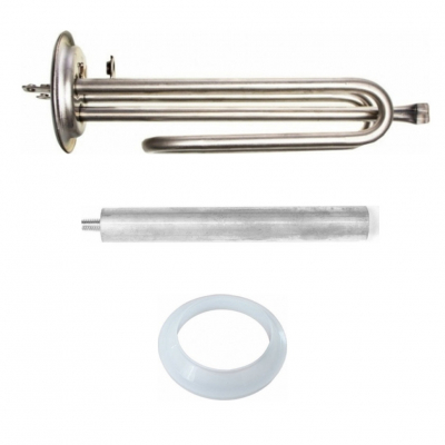 Комплект ТЭН 1,5кВт (1500Вт) RF для водонагревателя Electrolux Rival + прокладка + анод, 20105K