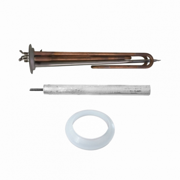 Комплект ТЭН 2кВт (2000Вт) RF для водонагревателя Thermex, Garanterm, Electrolux EWH, Timberk клеммы под винт + прокладка + анод, 20122K