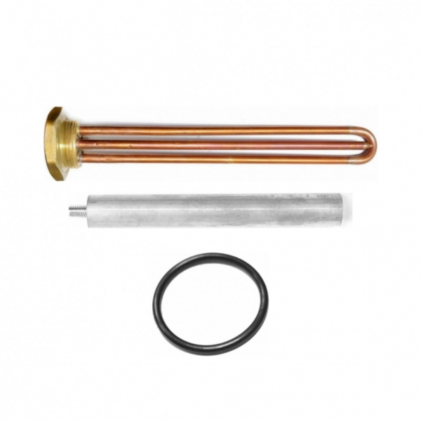Комплект ТЭН 1,5кВт (1500Вт) RDT, резьбовой 42мм для Ariston, De Luxe, Real, Thermex + прокладка + анод, 30291K1